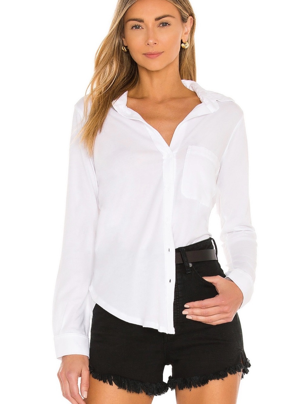 bobi Light Weight Jersey Button-Down